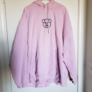 Shane Dawson Embroidered Logo Hoodie Pink Pig